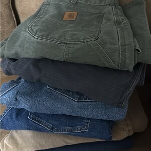 Carhartt Olive Green Work Pocket Jacket